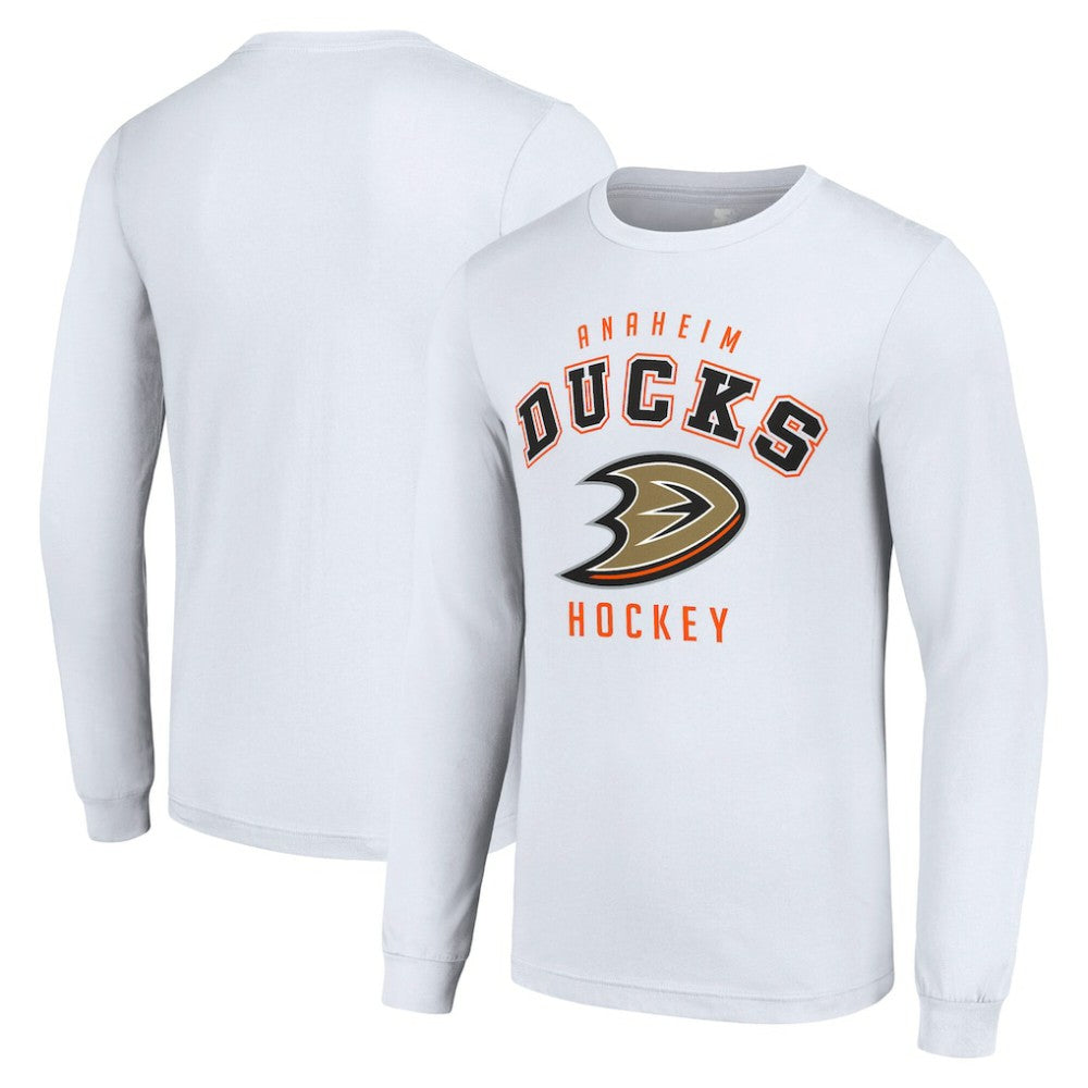 Anaheim Ducks Starter Logo Long Sleeve T-Shirt - White - NHL 202216248