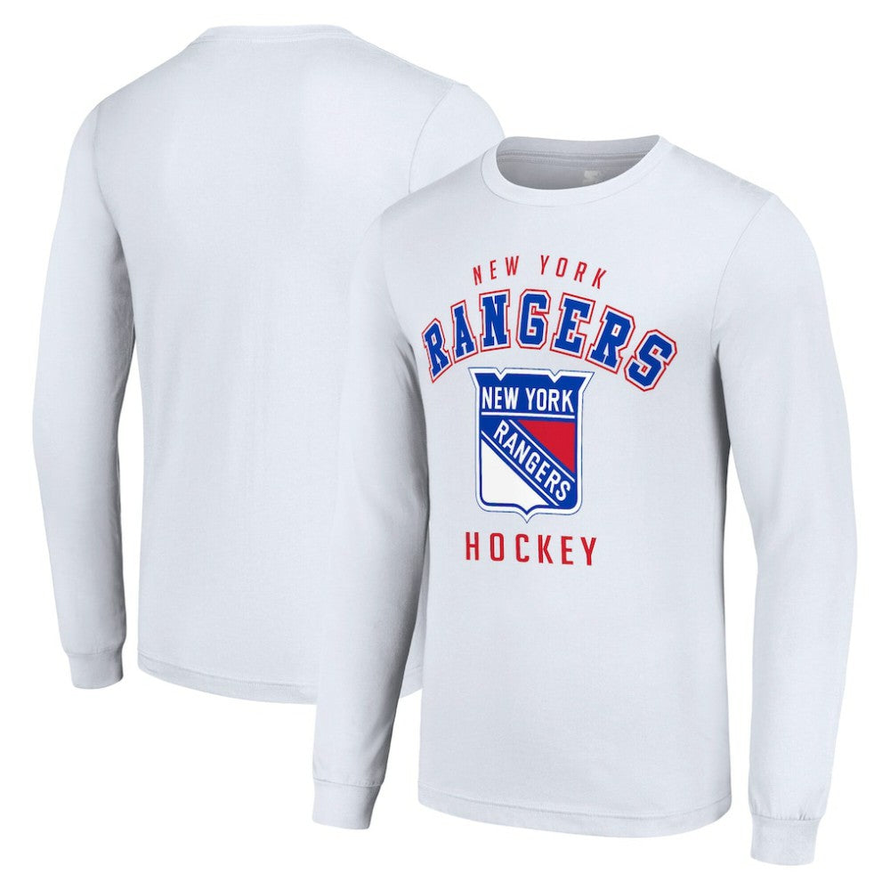 New York Rangers Starter Logo Long Sleeve T-Shirt - White - NHL 202216252