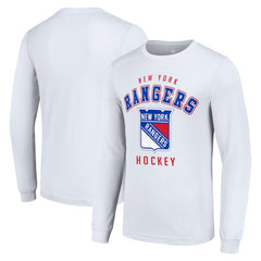 New York Rangers Starter Logo Long Sleeve T-Shirt - White - NHL 202216252