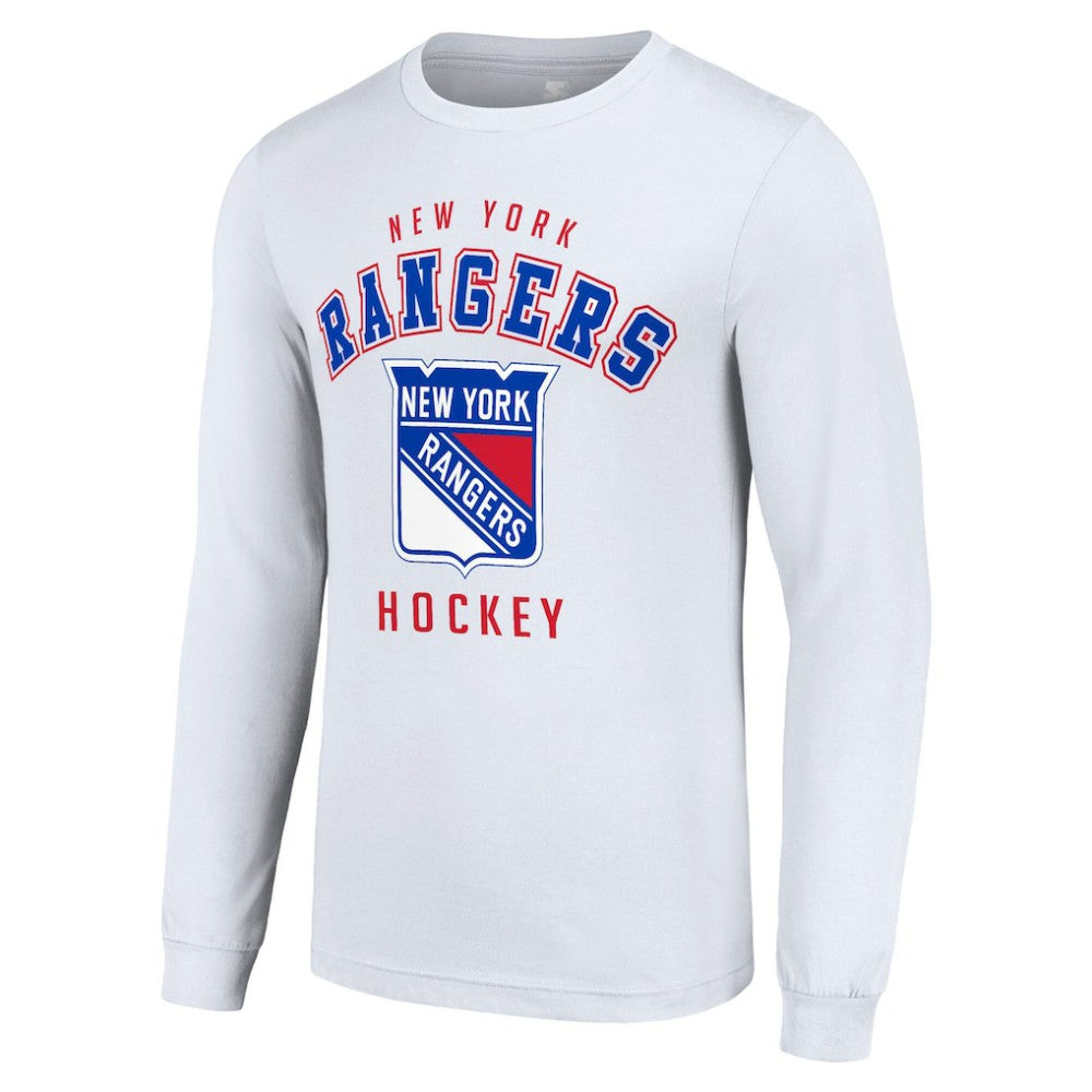 New York Rangers Starter Logo Long Sleeve T-Shirt - White - NHL 202216252