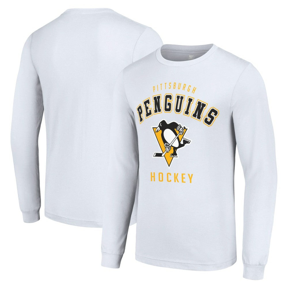 Pittsburgh Penguins Starter Logo Long Sleeve T-Shirt - White - NHL 202216255