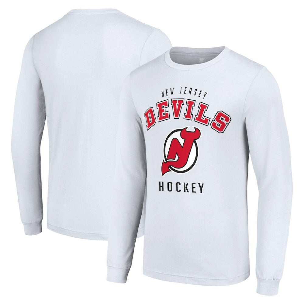 New Jersey Devils Starter Logo Long Sleeve T-Shirt - White - NHL 202216258