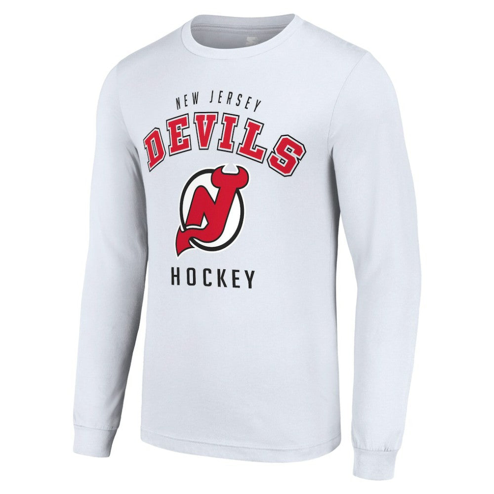 New Jersey Devils Starter Logo Long Sleeve T-Shirt - White - NHL 202216258