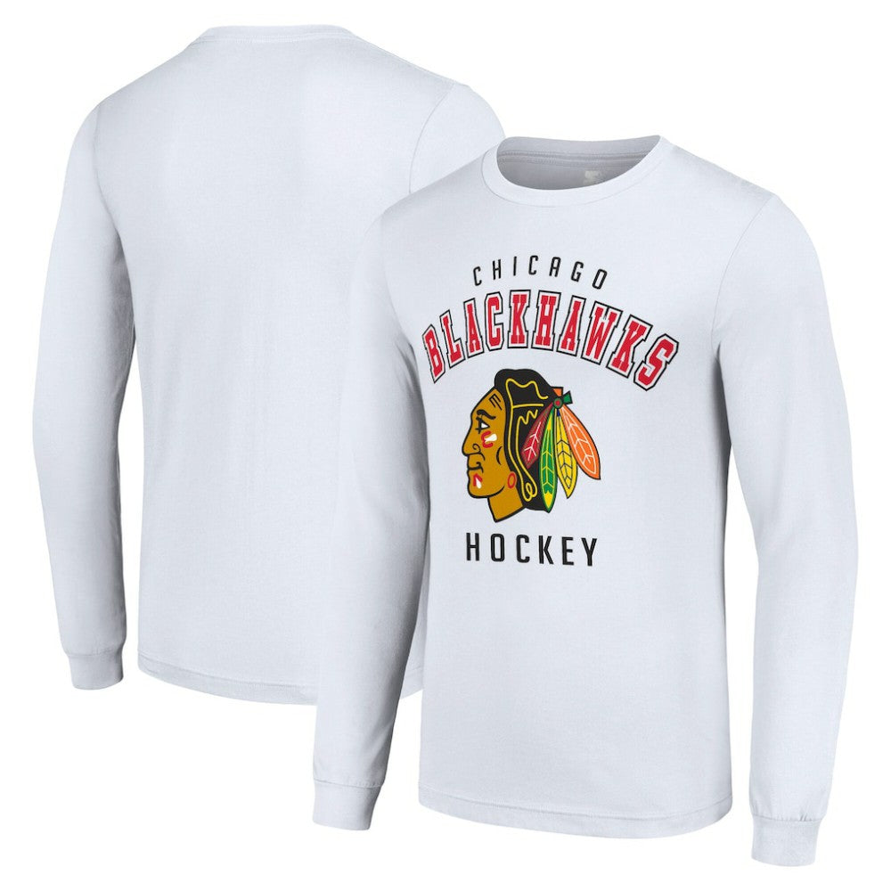 Chicago Blackhawks Starter Logo Long Sleeve T-Shirt - White - NHL 202216261