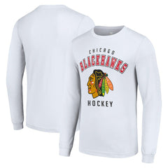 Chicago Blackhawks Starter Logo Long Sleeve T-Shirt - White - NHL 202216261