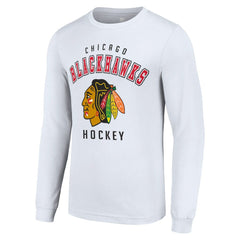 Chicago Blackhawks Starter Logo Long Sleeve T-Shirt - White - NHL 202216261