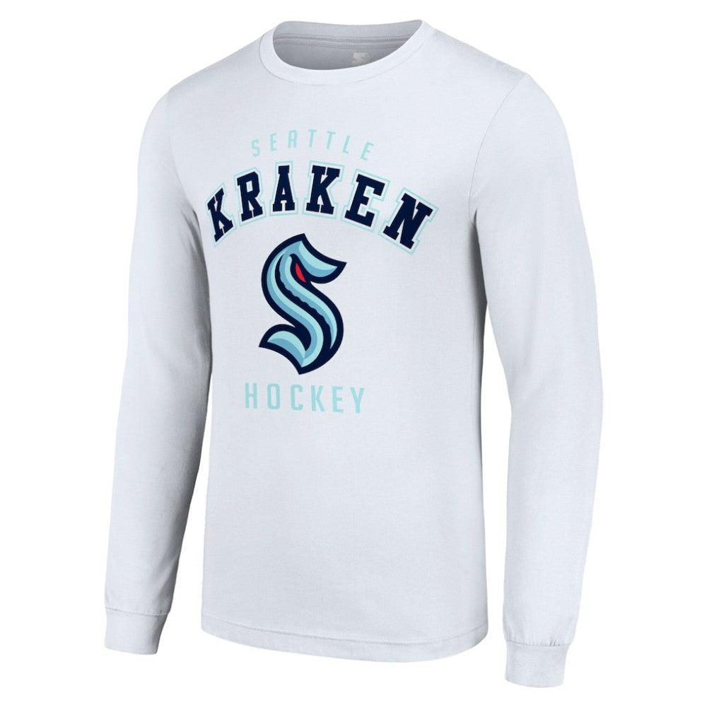 Seattle Kraken Starter Logo Long Sleeve T-Shirt - White - NHL 202216263