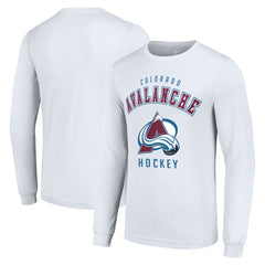 Colorado Avalanche Starter Logo Long Sleeve T-Shirt - White - NHL 202216264