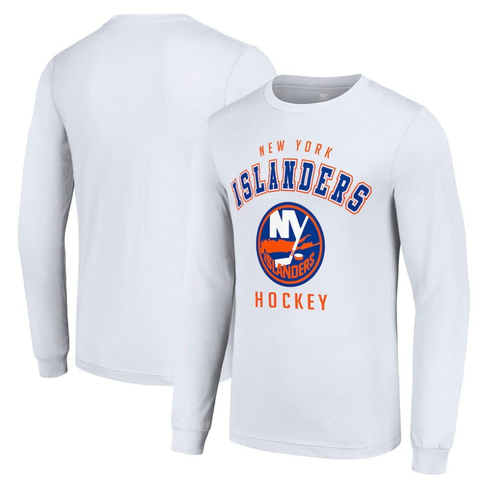 New York Islanders Starter Logo Long Sleeve T-Shirt - White - NHL 202216265