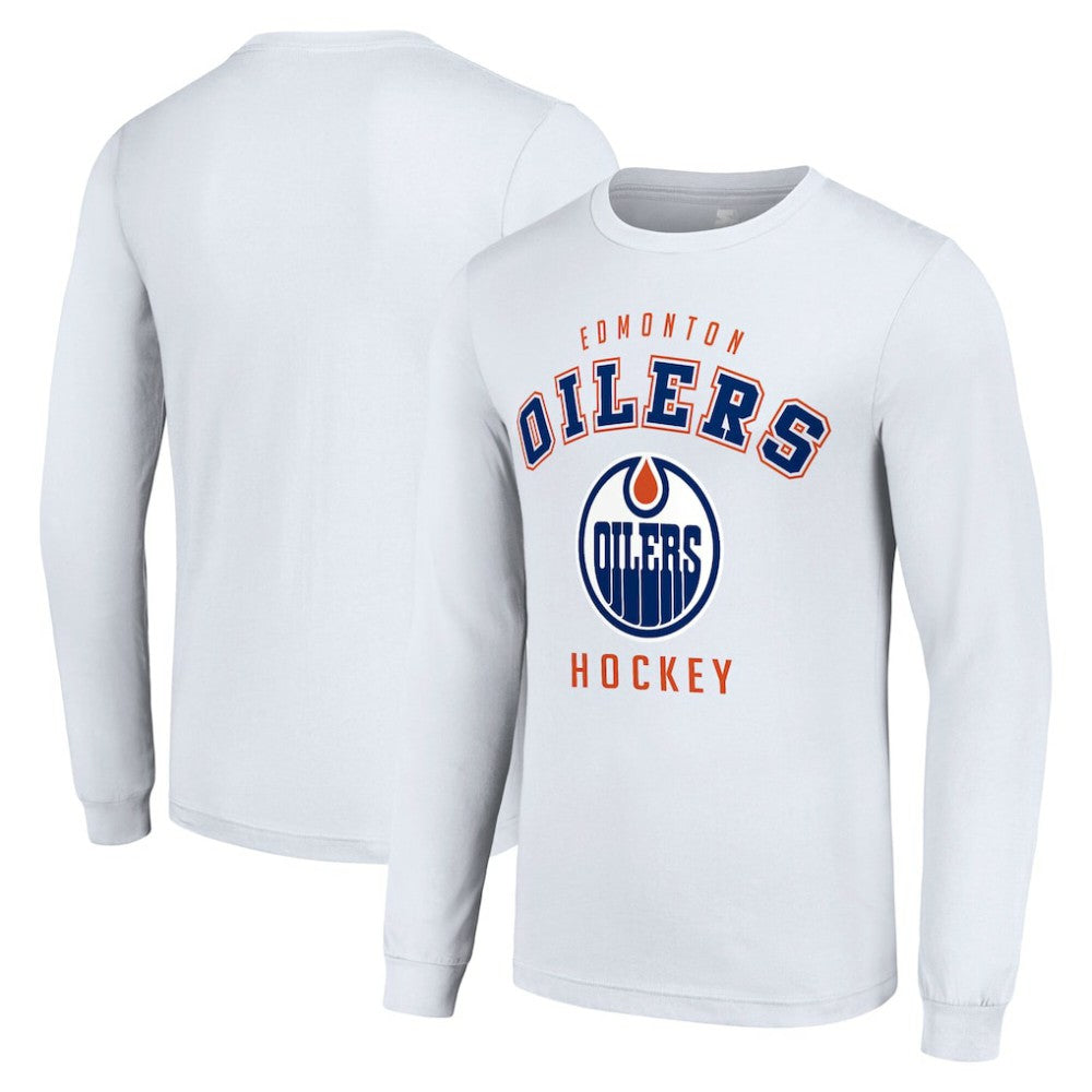 Edmonton Oilers Starter Logo Long Sleeve T-Shirt - White - NHL 202216269