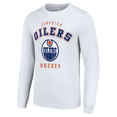 Edmonton Oilers Starter Logo Long Sleeve T-Shirt - White - NHL 202216269