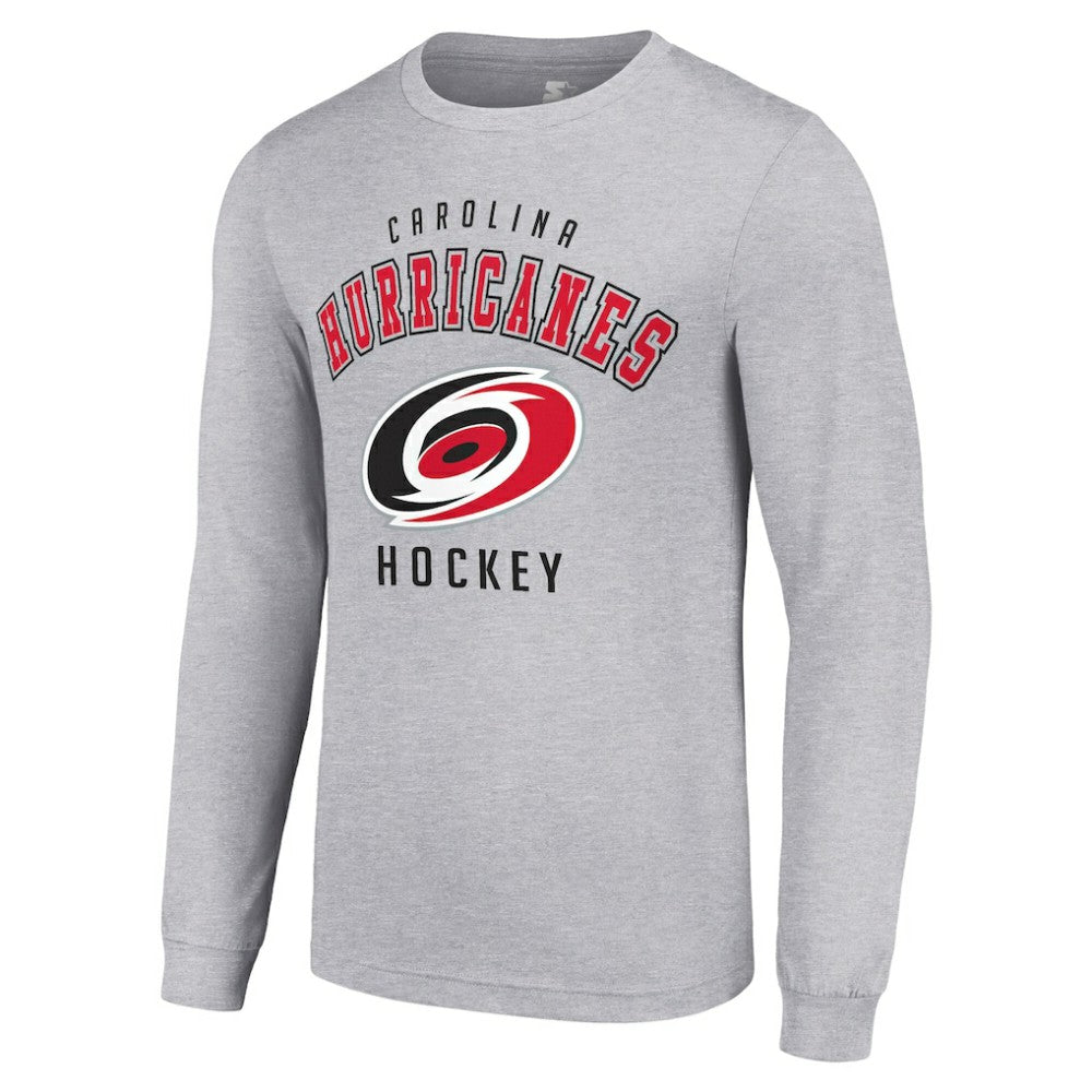 Carolina Hurricanes Starter Logo Long Sleeve T-Shirt - Heather Gray - NHL 202216278
