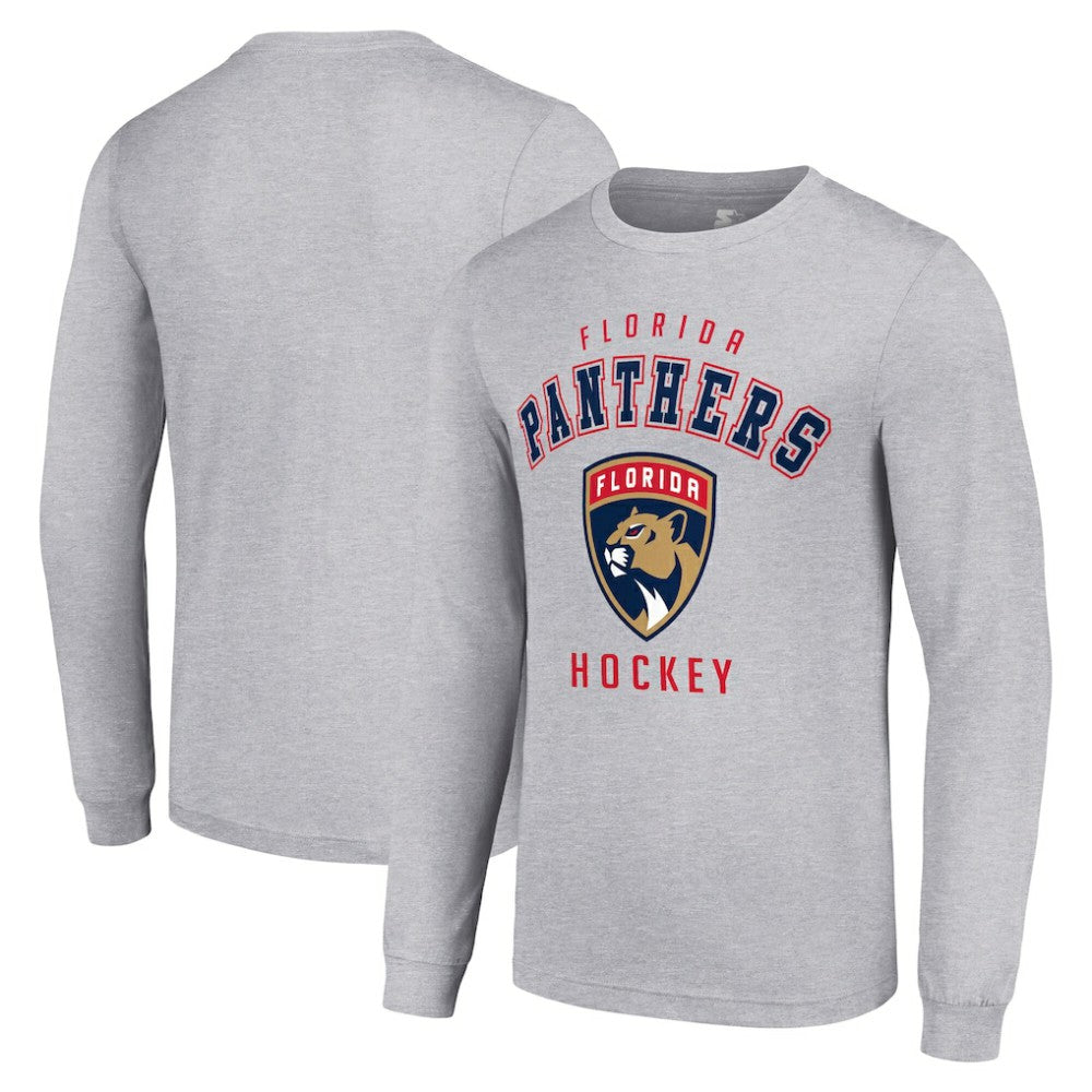Florida Panthers Starter Logo Long Sleeve T-Shirt - Heather Gray - NHL 202216285