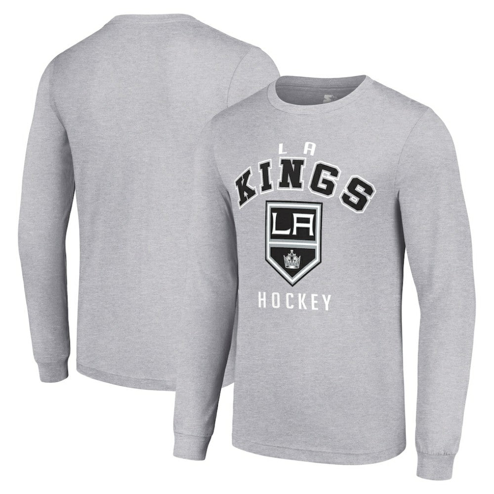 Los Angeles Kings Starter Logo Long Sleeve T-Shirt - Heather Gray - NHL 202216286