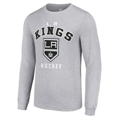 Los Angeles Kings Starter Logo Long Sleeve T-Shirt - Heather Gray - NHL 202216286