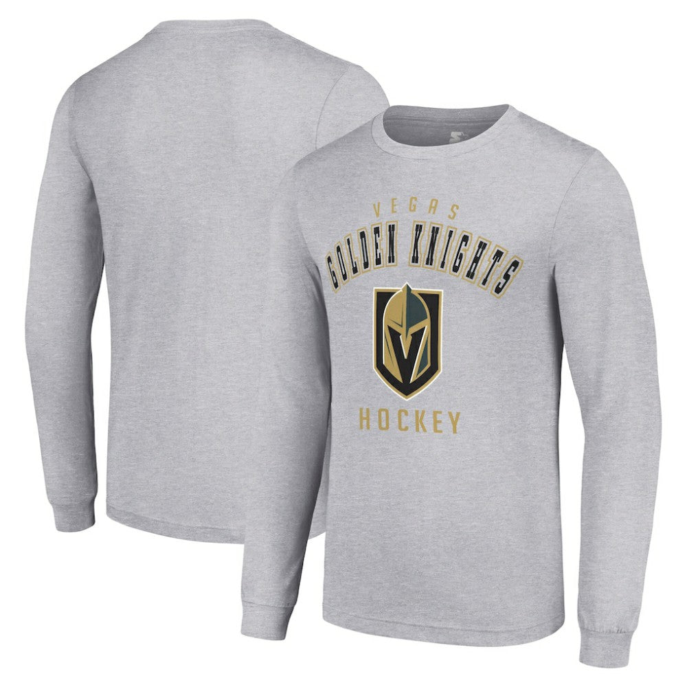 Vegas Golden Knights Starter Logo Long Sleeve T-Shirt - Heather Gray - NHL 202216300