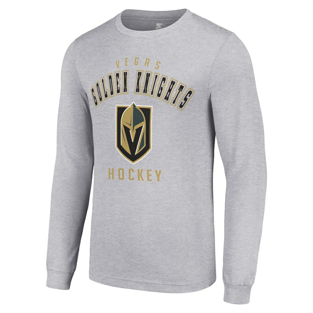 Vegas Golden Knights Starter Logo Long Sleeve T-Shirt - Heather Gray - NHL 202216300