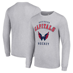 Washington Capitals Starter Logo Long Sleeve T-Shirt - Heather Gray - NHL 202216301