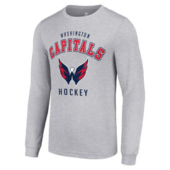Washington Capitals Starter Logo Long Sleeve T-Shirt - Heather Gray - NHL 202216301