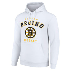 Boston Bruins Starter Logo Pullover Hoodie - White - NHL 202216306