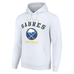 Buffalo Sabres Starter Logo Pullover Hoodie - White - NHL 202216307