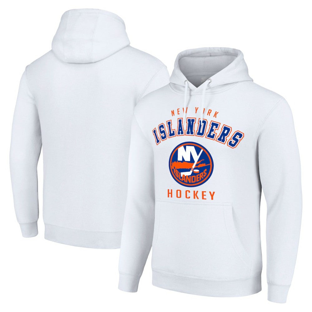 New York Islanders Starter Logo Pullover Hoodie - White - NHL 202216310