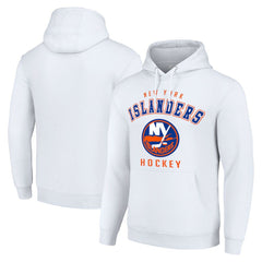 New York Islanders Starter Logo Pullover Hoodie - White - NHL 202216310