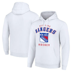 New York Rangers Starter Logo Pullover Hoodie - White - NHL 202216313