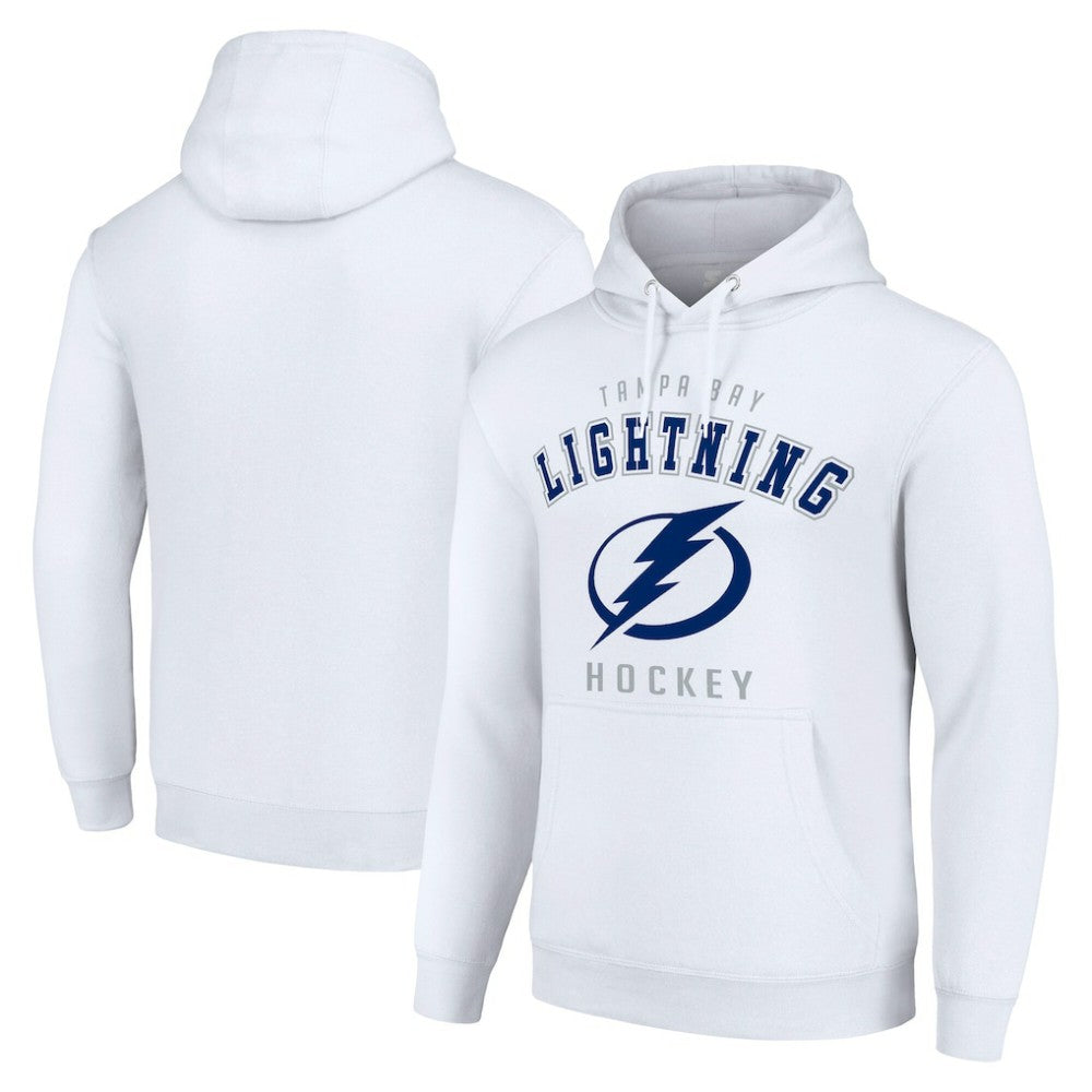 Tampa Bay Lightning Starter Logo Pullover Hoodie - White - NHL 202216319