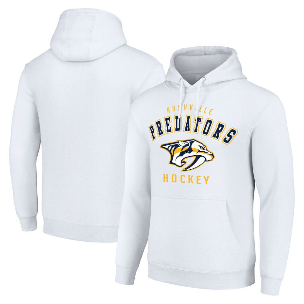 Nashville Predators Starter Logo Pullover Hoodie - White - NHL 202216320