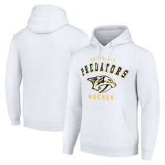 Nashville Predators Starter Logo Pullover Hoodie - White - NHL 202216320