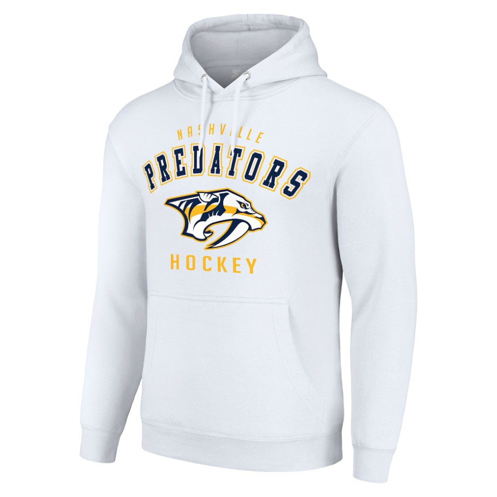Nashville Predators Starter Logo Pullover Hoodie - White - NHL 202216320