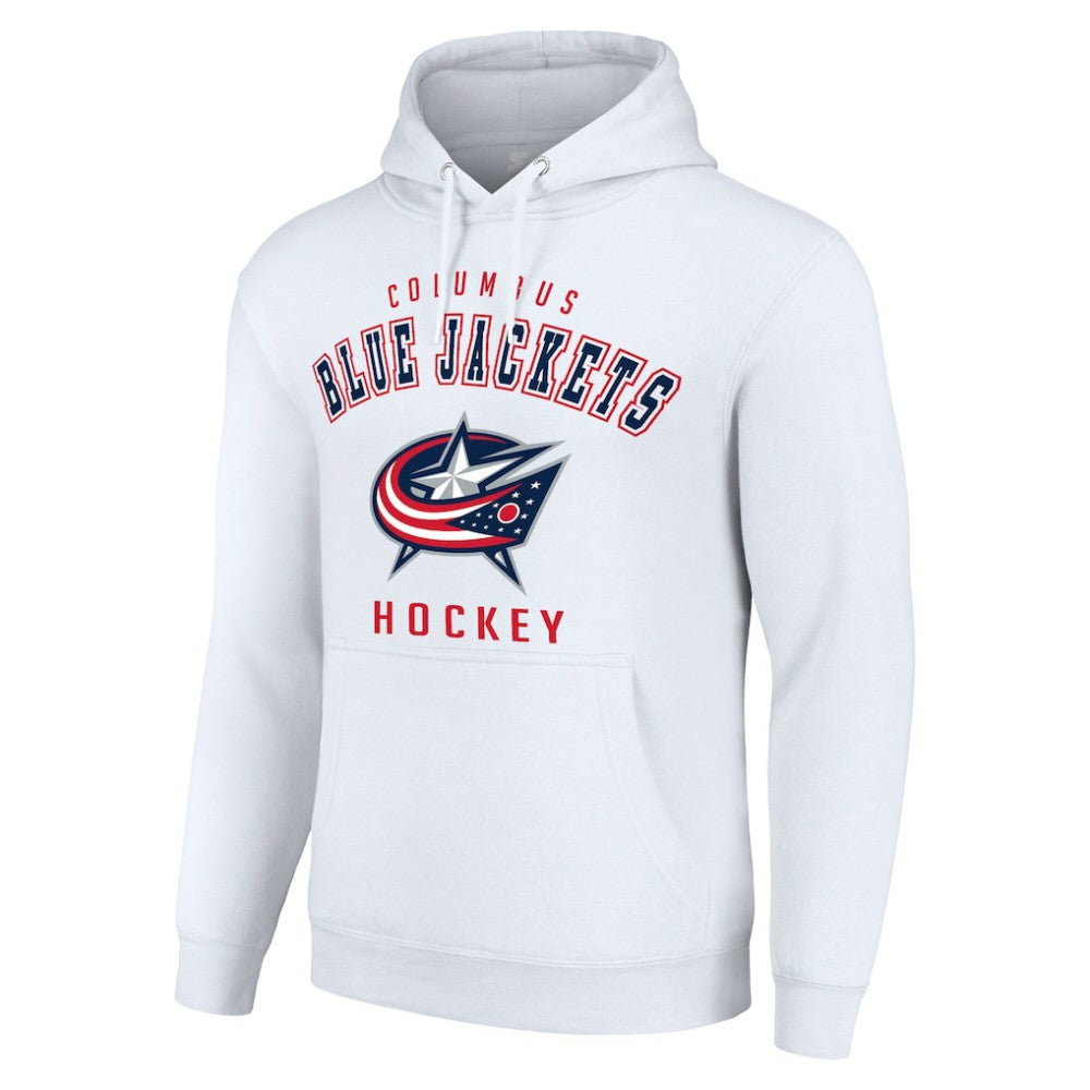 Columbus Blue Jackets Starter Logo Pullover Hoodie - White - NHL 202216321