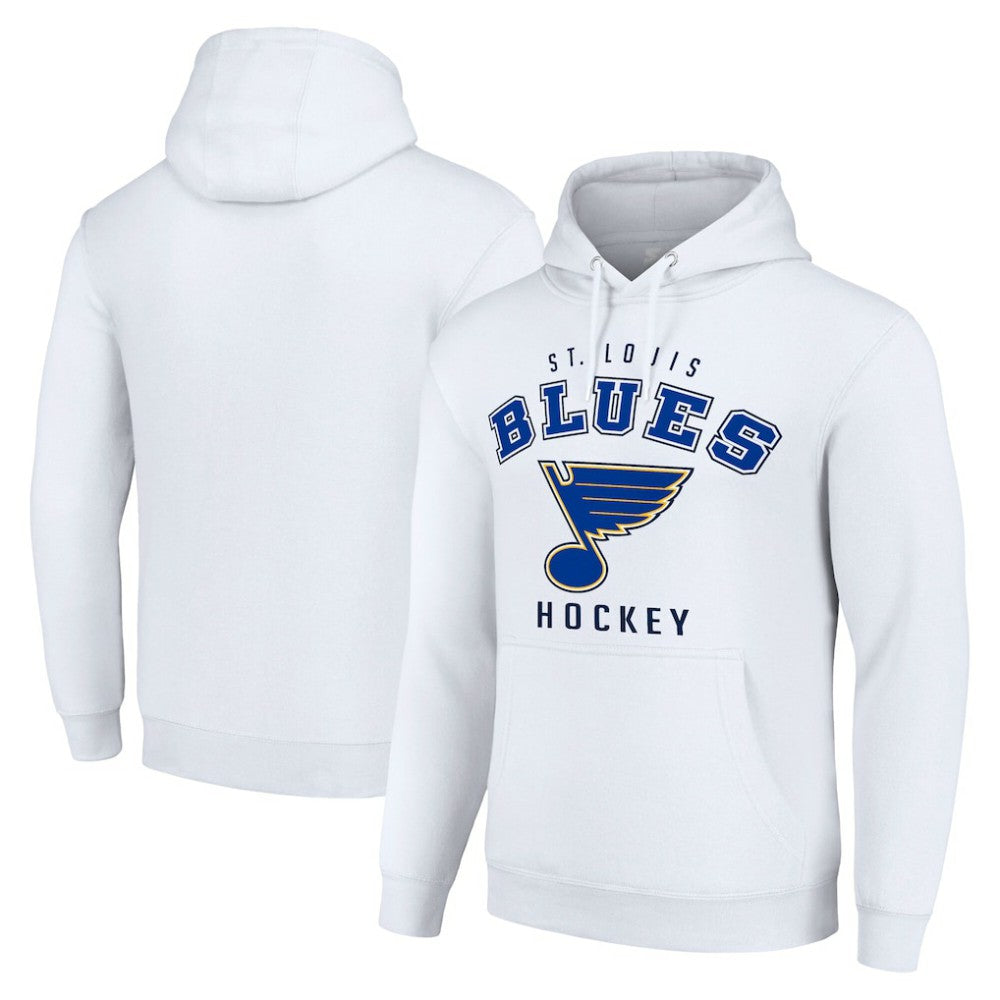 St. Louis Blues Starter Logo Pullover Hoodie - White - NHL 202216322
