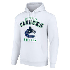 Vancouver Canucks Starter Logo Pullover Hoodie - White - NHL 202216326
