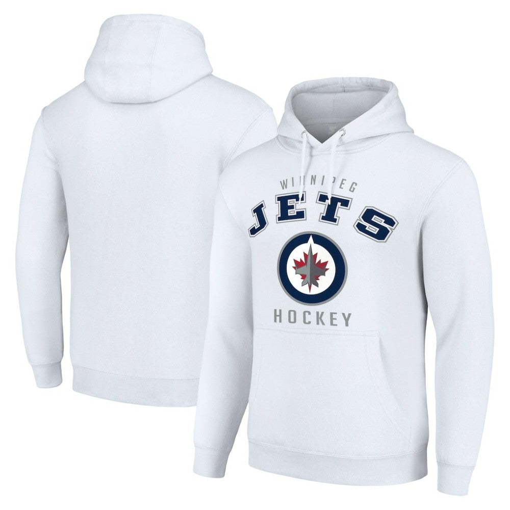 Winnipeg Jets Starter Logo Pullover Hoodie - White - NHL 202216329