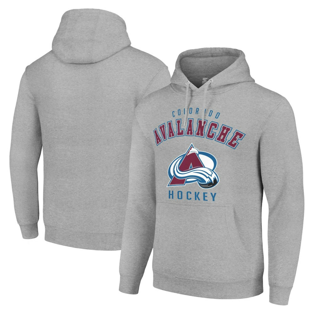 Colorado Avalanche Starter Logo Pullover Hoodie - Heather Gray - NHL 202216332
