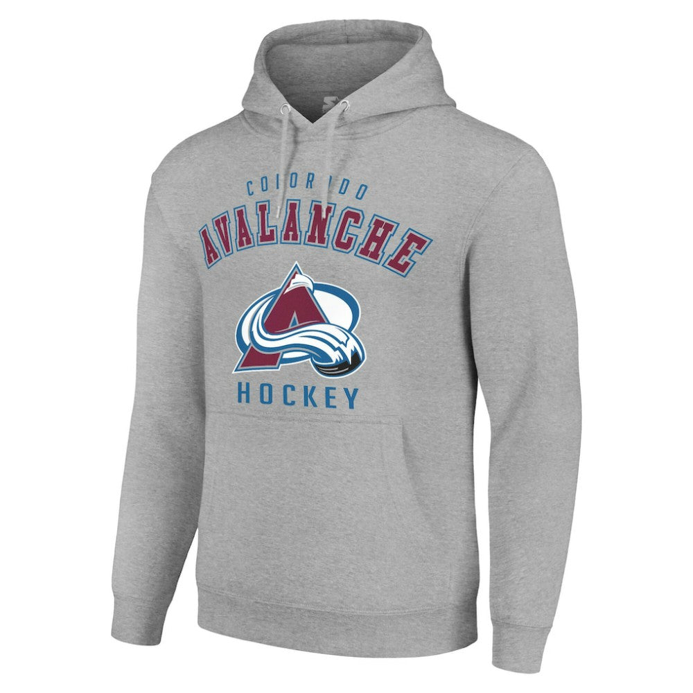 Colorado Avalanche Starter Logo Pullover Hoodie - Heather Gray - NHL 202216332