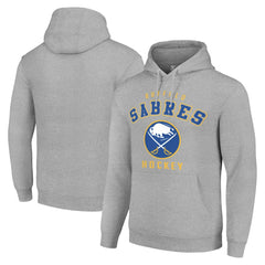 Buffalo Sabres Starter Logo Pullover Hoodie - Heather Gray - NHL 202216338