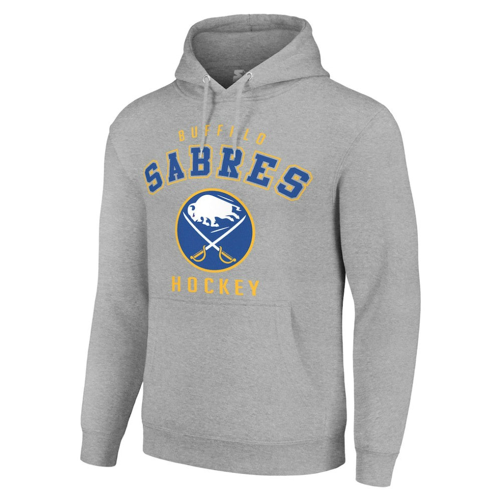 Buffalo Sabres Starter Logo Pullover Hoodie - Heather Gray - NHL 202216338