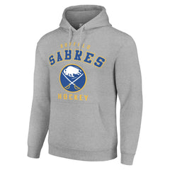 Buffalo Sabres Starter Logo Pullover Hoodie - Heather Gray - NHL 202216338