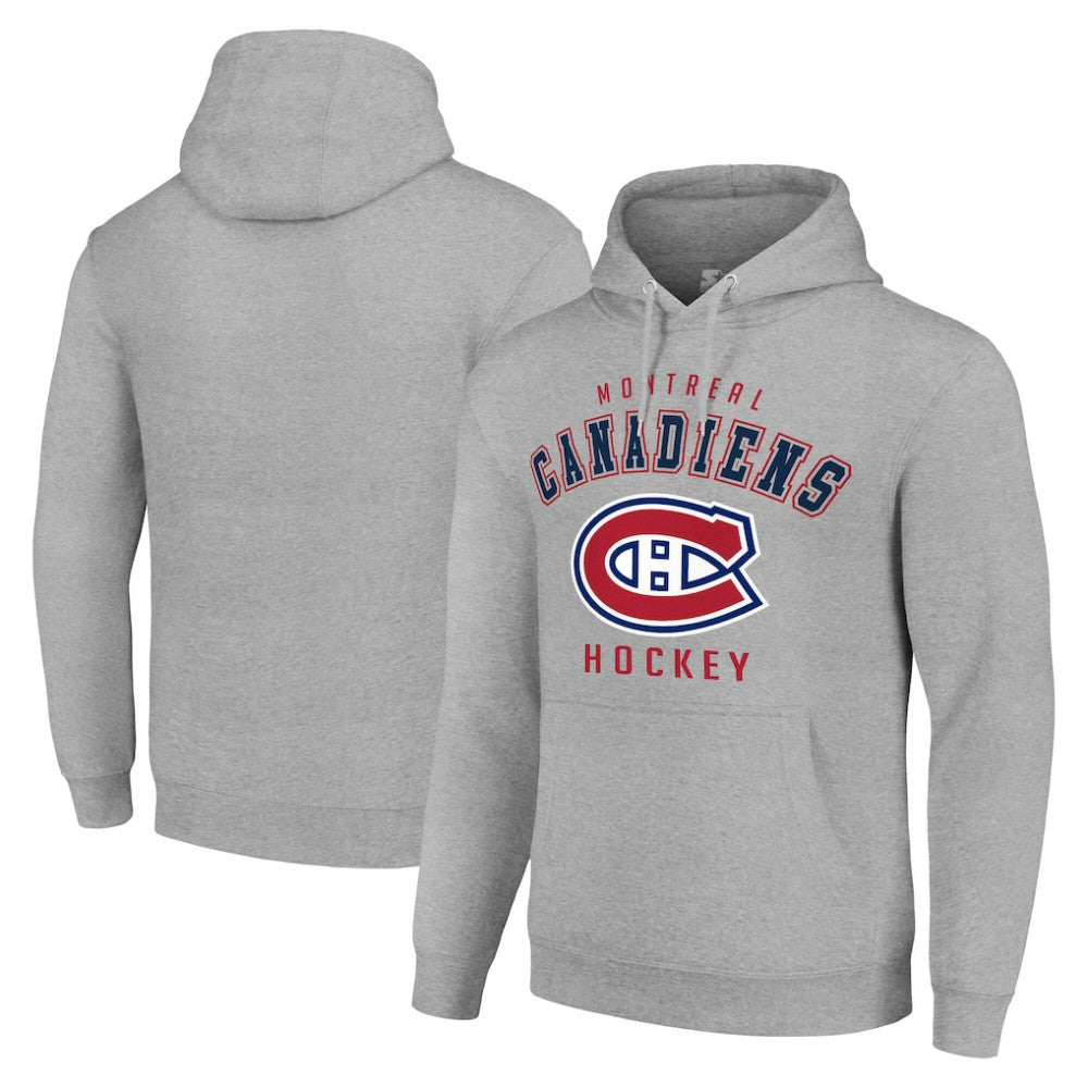 Montreal Canadiens Starter Logo Pullover Hoodie - Heather Gray - NHL 202216340