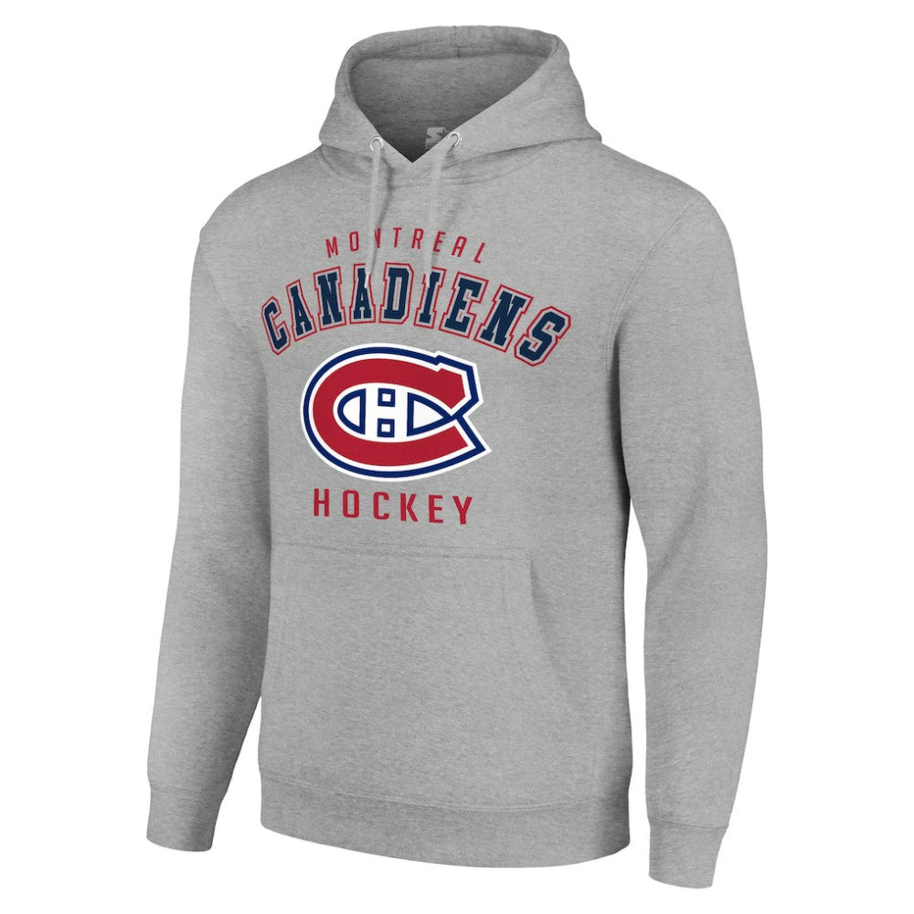Montreal Canadiens Starter Logo Pullover Hoodie - Heather Gray - NHL 202216340