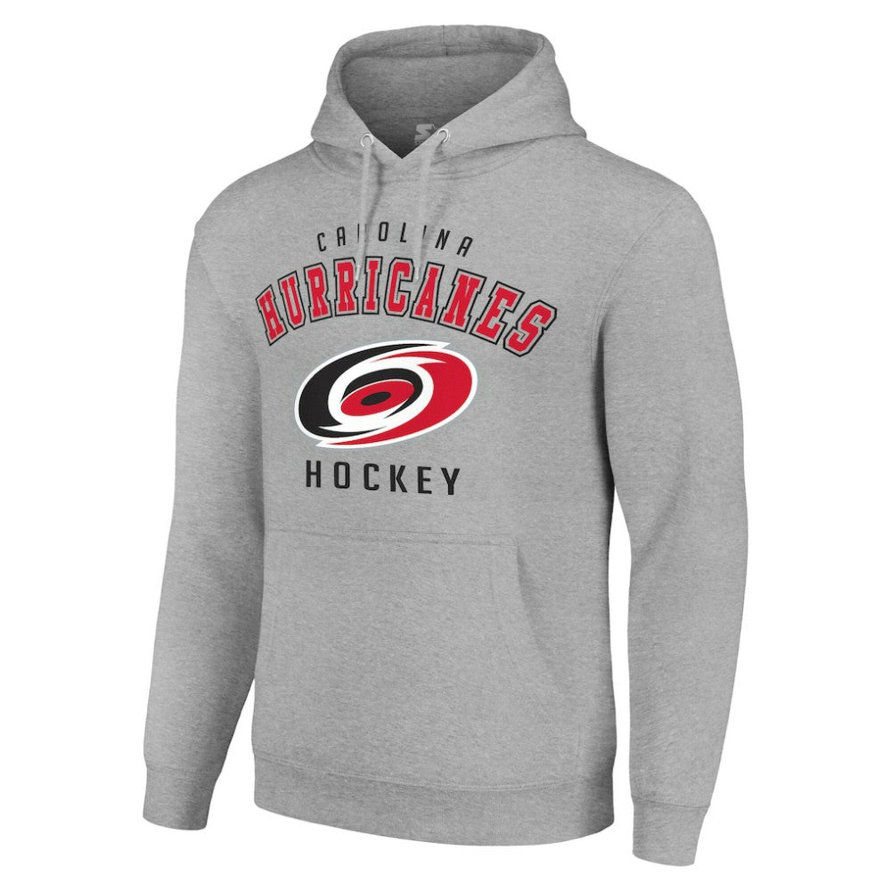 Carolina Hurricanes Starter Logo Pullover Hoodie - Heather Gray - NHL 202216343