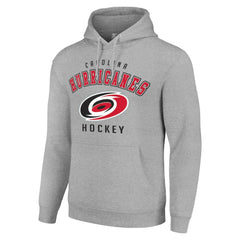Carolina Hurricanes Starter Logo Pullover Hoodie - Heather Gray - NHL 202216343