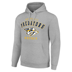 Nashville Predators Starter Logo Pullover Hoodie - Heather Gray - NHL 202216344