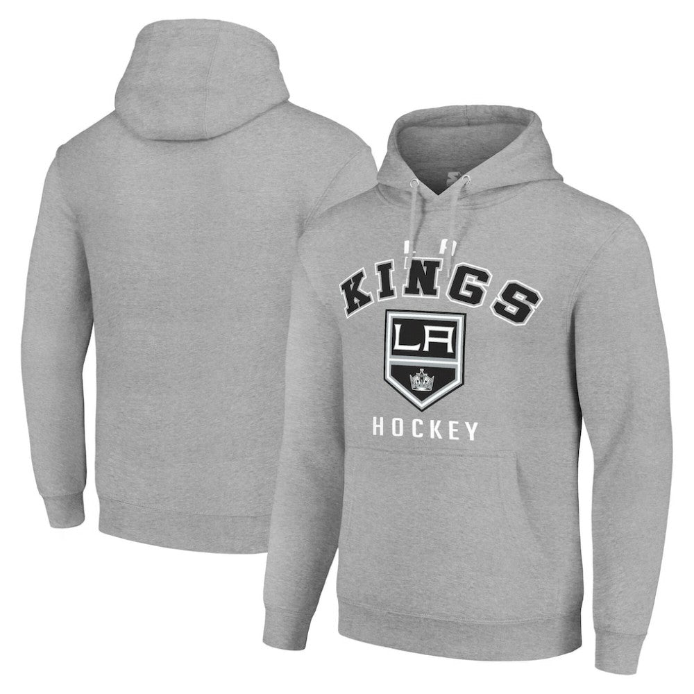 Los Angeles Kings Starter Logo Pullover Hoodie - Heather Gray - NHL 202216346