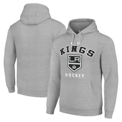 Los Angeles Kings Starter Logo Pullover Hoodie - Heather Gray - NHL 202216346