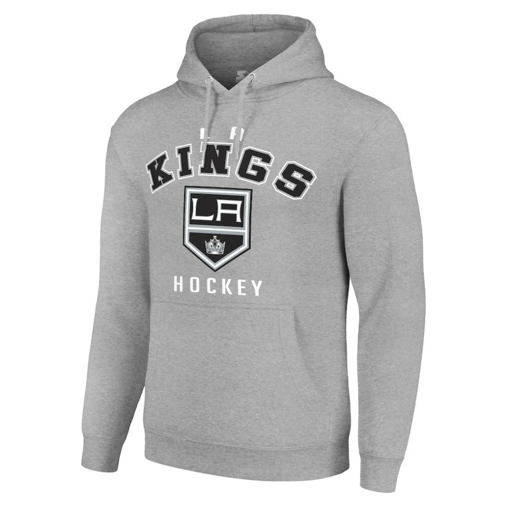 Los Angeles Kings Starter Logo Pullover Hoodie - Heather Gray - NHL 202216346