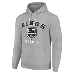 Los Angeles Kings Starter Logo Pullover Hoodie - Heather Gray - NHL 202216346